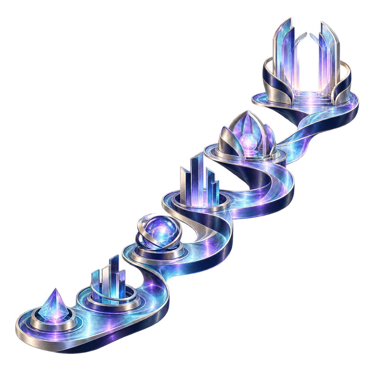 Our journey concept sculpture